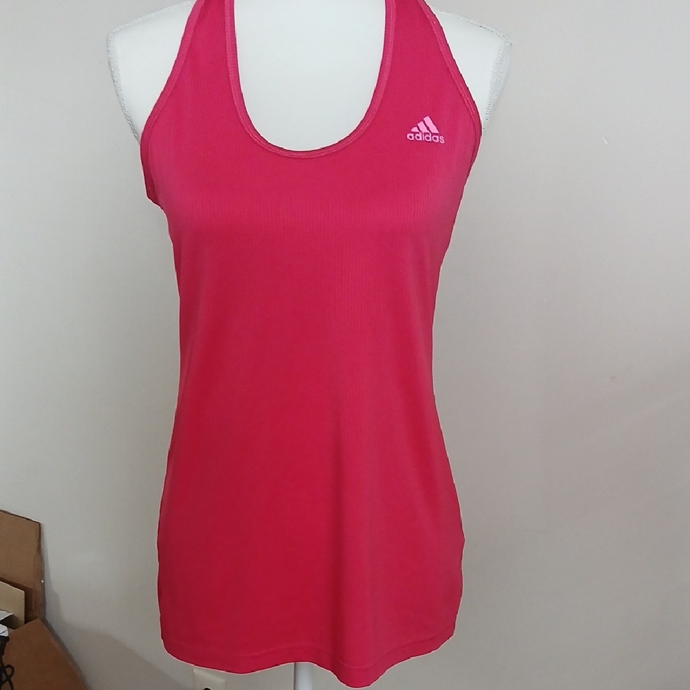 adidas Hot Pink Racerback Performance Tank